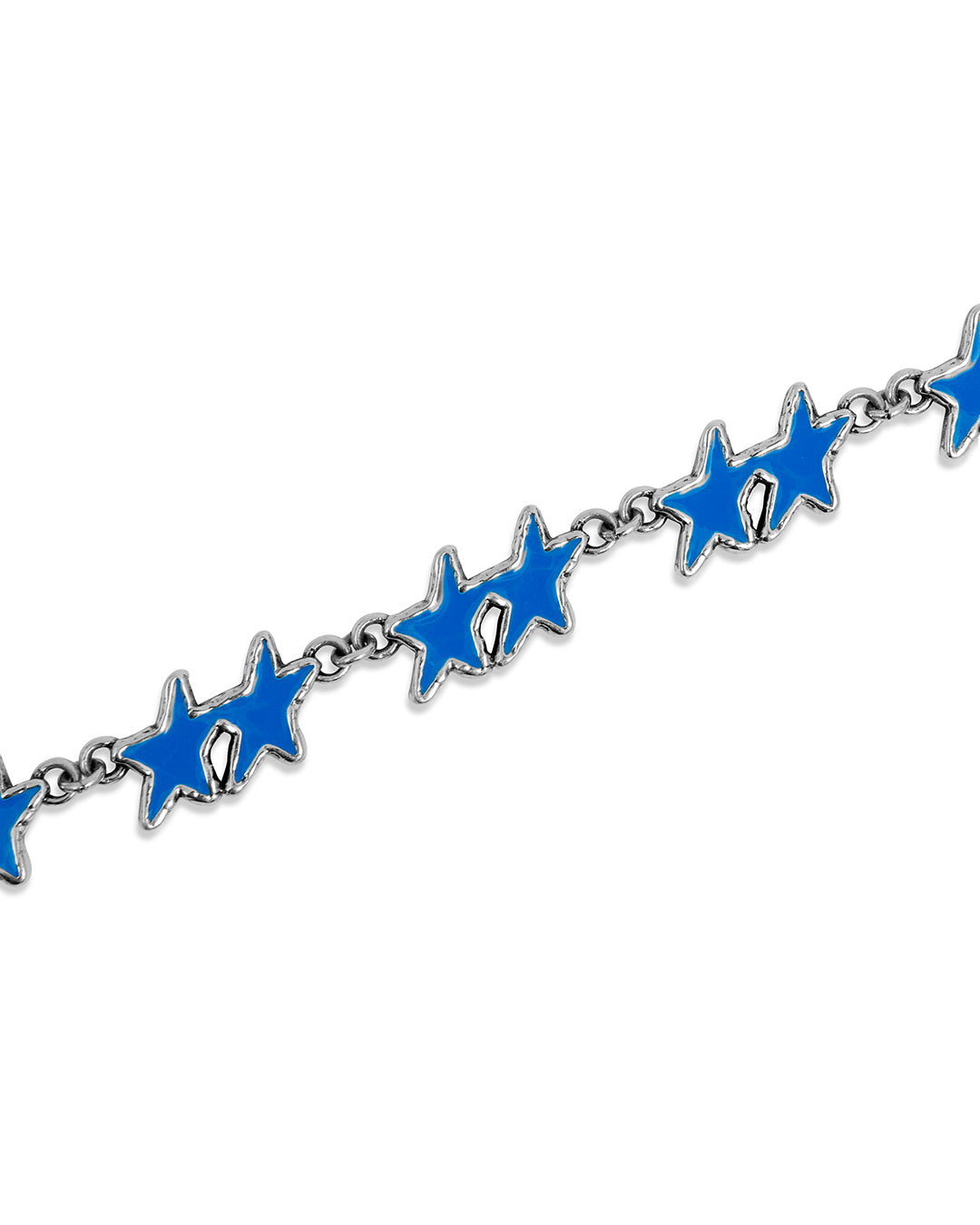 Light Blue Melted Stars Bracelet