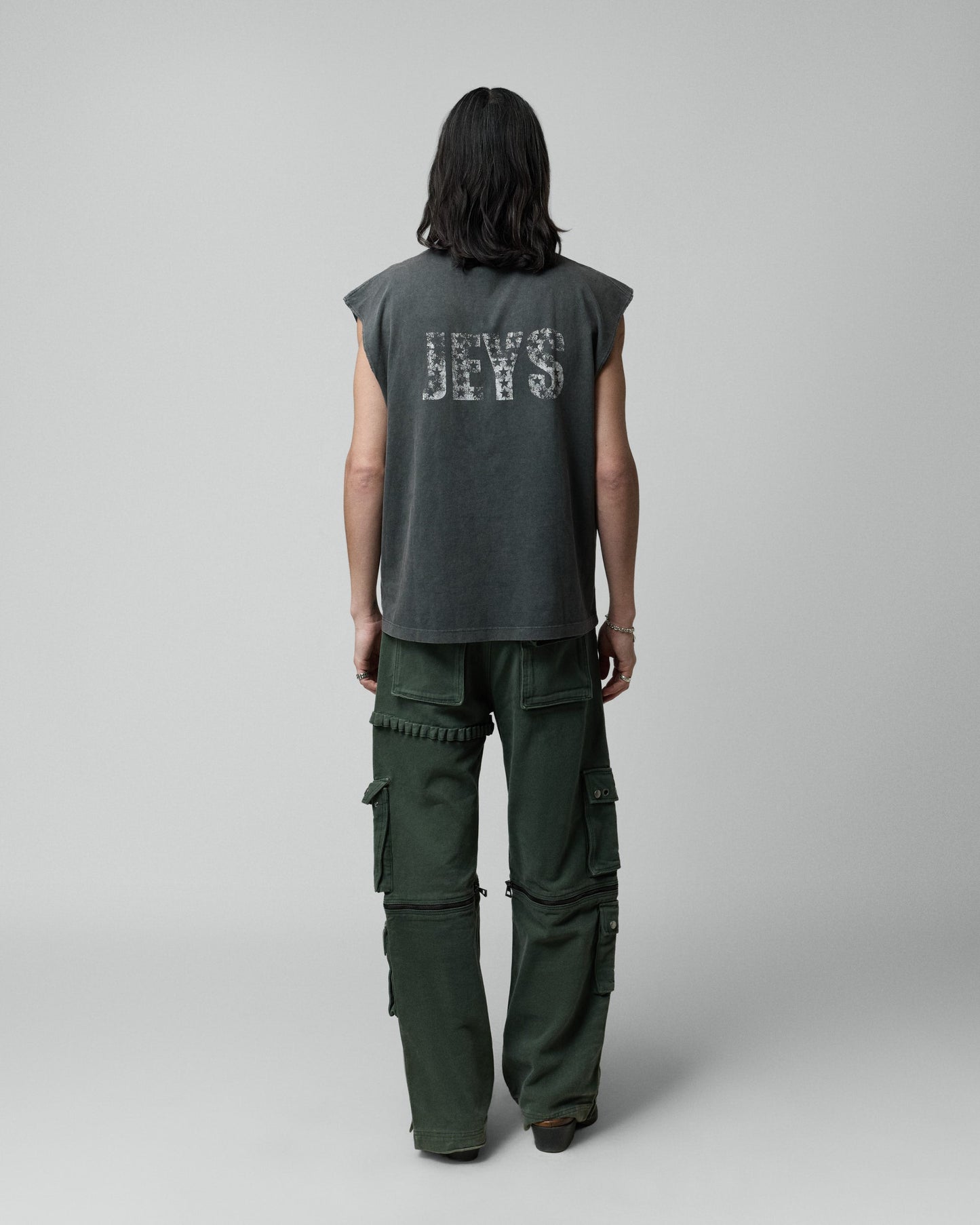 TWO-JEYS Sleeveless Tee Ash