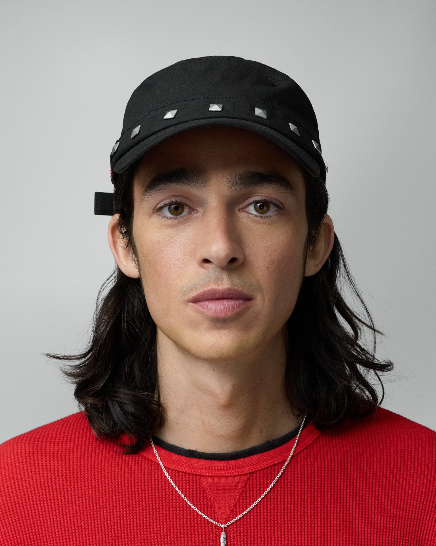 Studded Black Guerrilla Cap