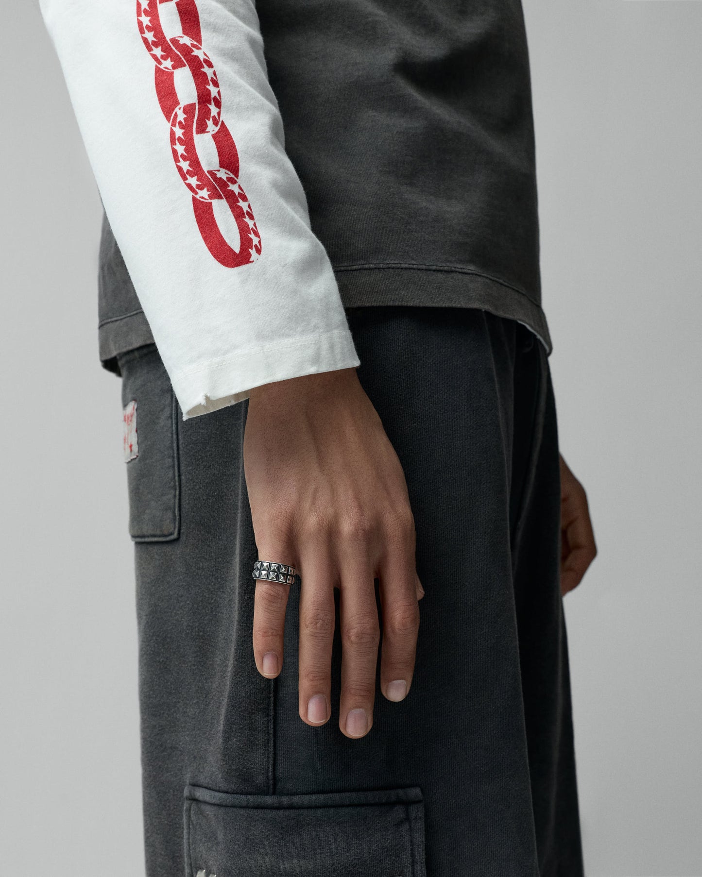 Double Studded Ring