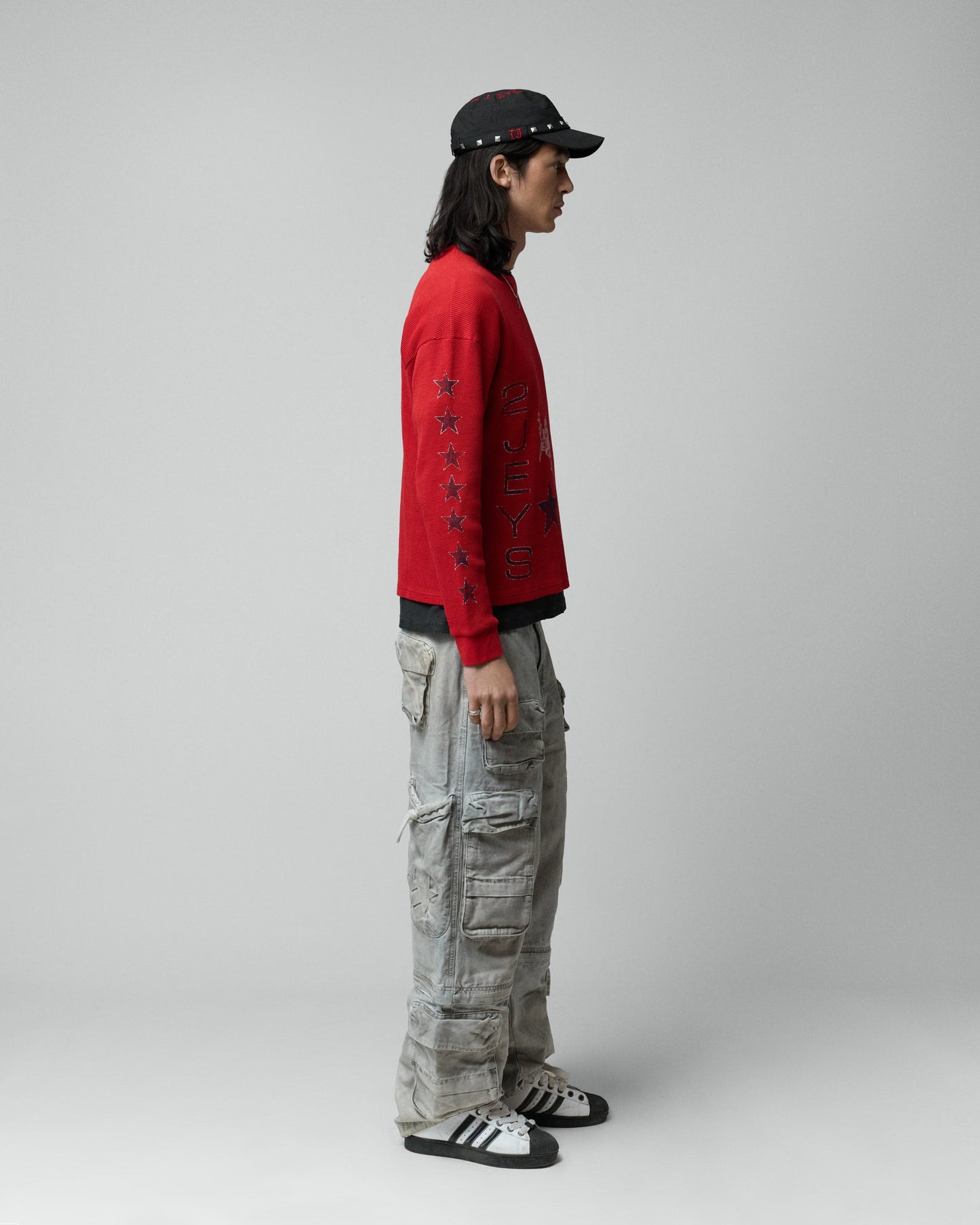 Sterling Waffle Longsleeve Red