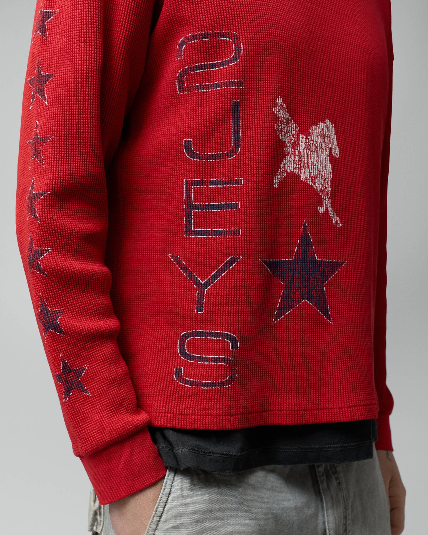 Sterling Waffle Longsleeve Red
