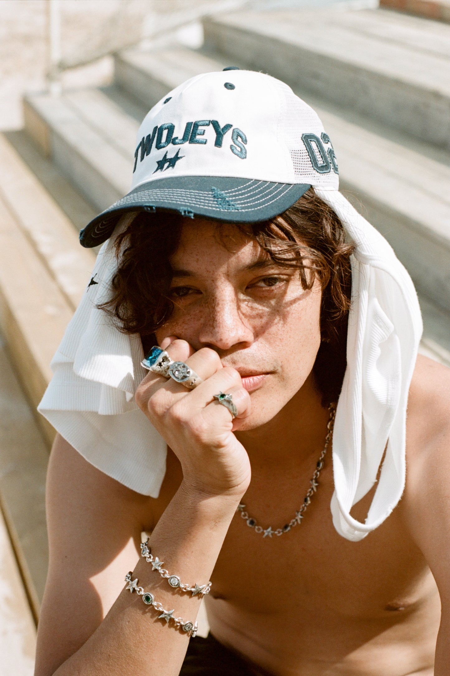 White Icon Trucker