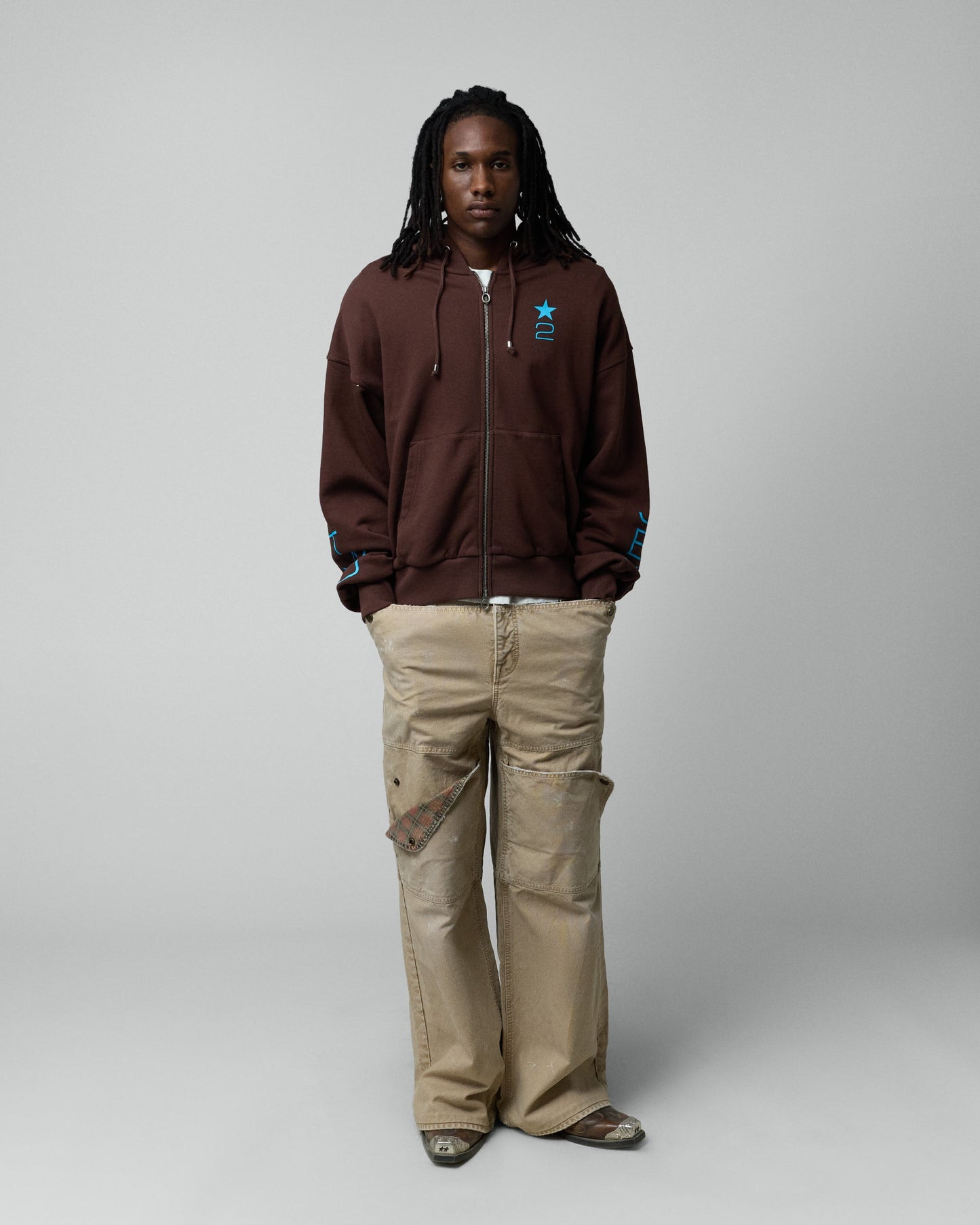 2 JEYS Zipper Brown