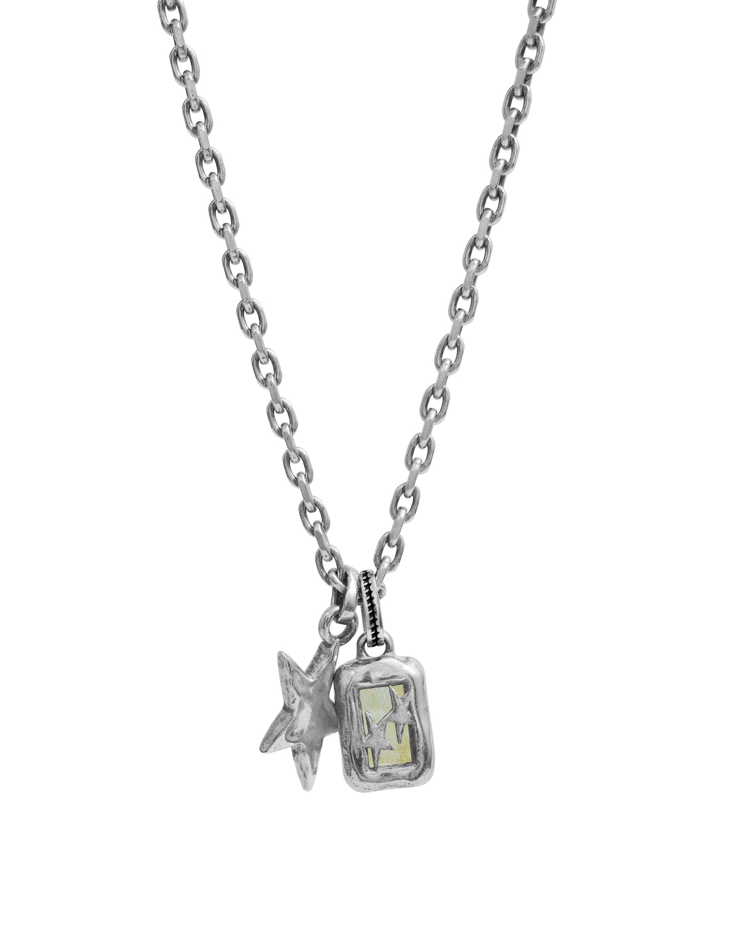 Yellow Stone Multicharm Necklace