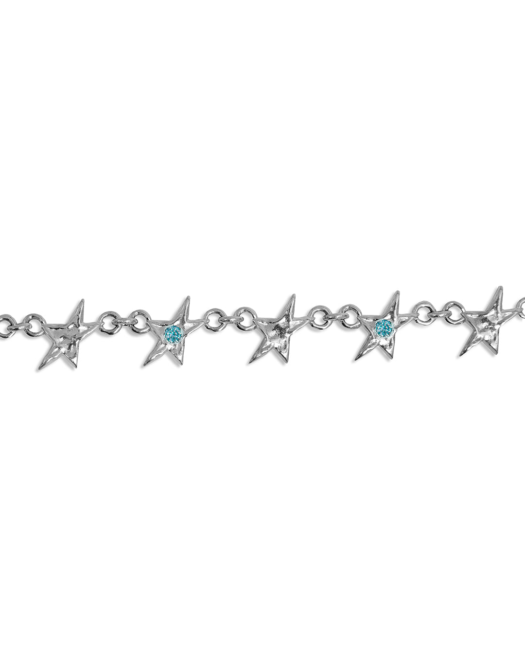 Organic Blue Stone Star Bracelet