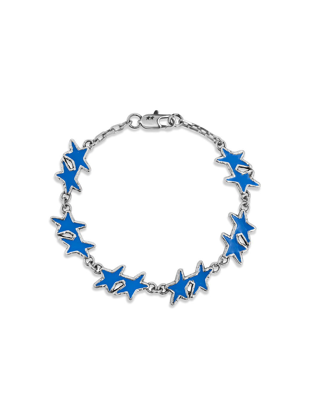 Light Blue Melted Stars Bracelet