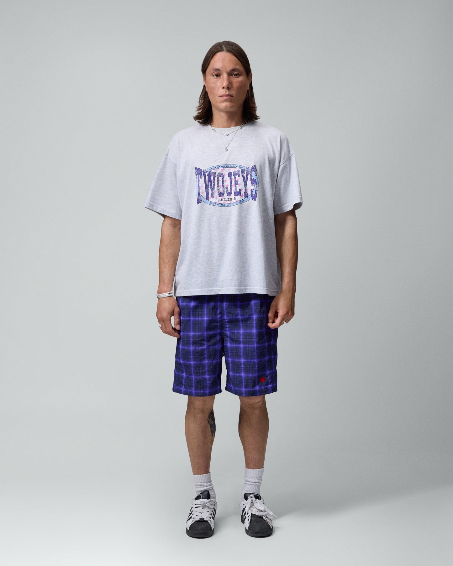 Worldwide Grey Melange Tee