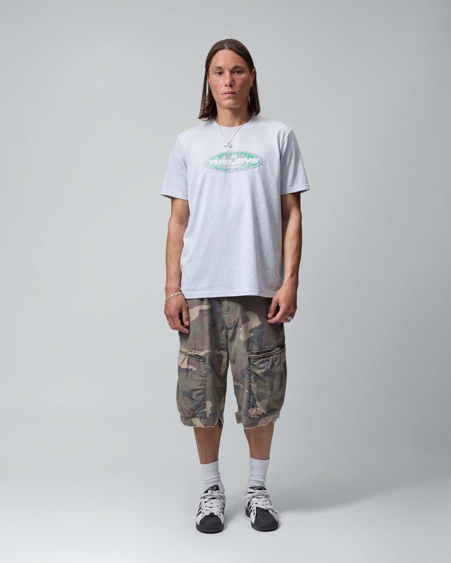 Twojeys Speedway Grey Melange Tee