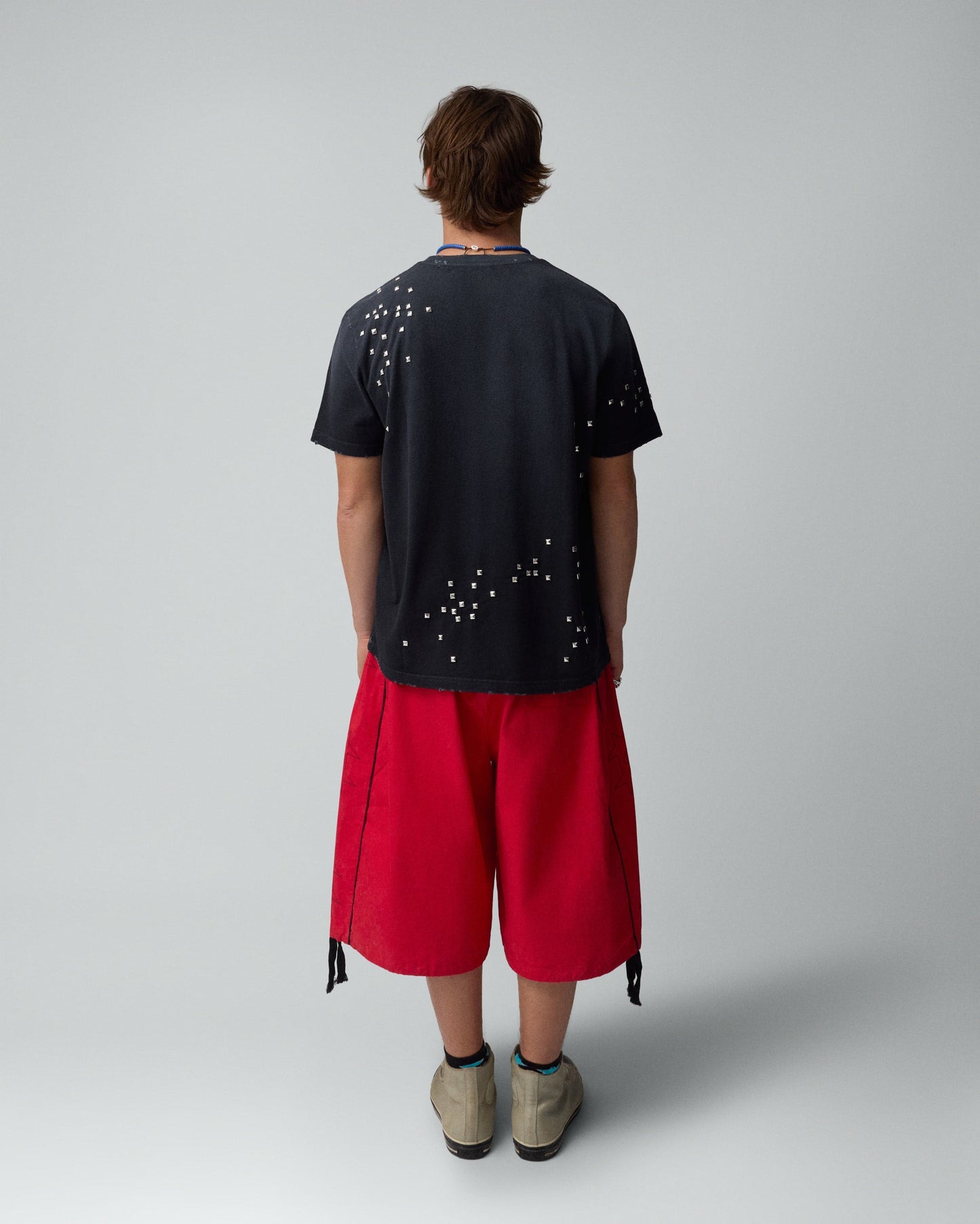 Studded Black Tee 1C
