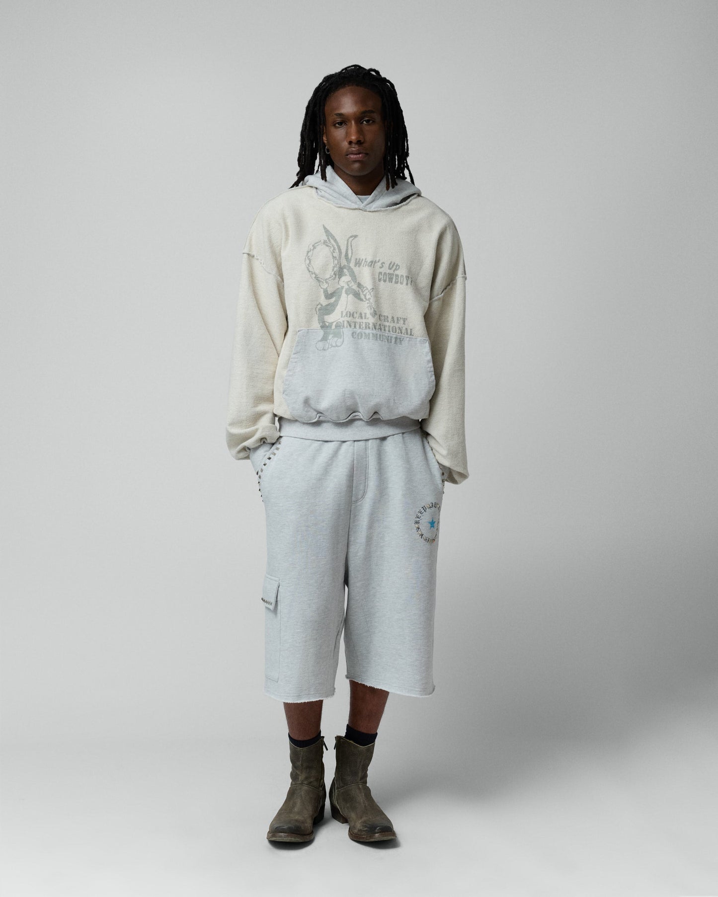 Local Craft Hoodie Grey Melange