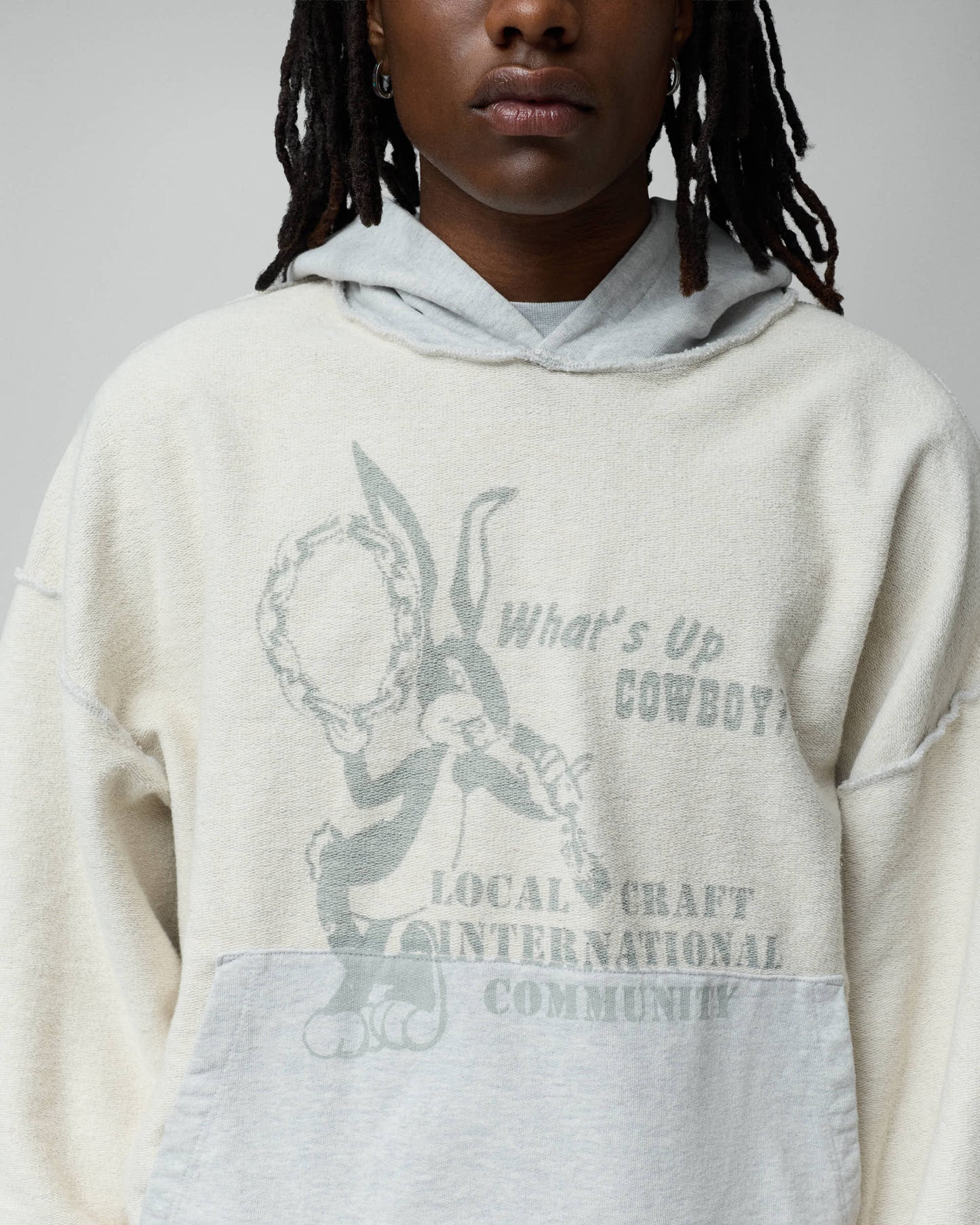 Local Craft Hoodie Grey Melange