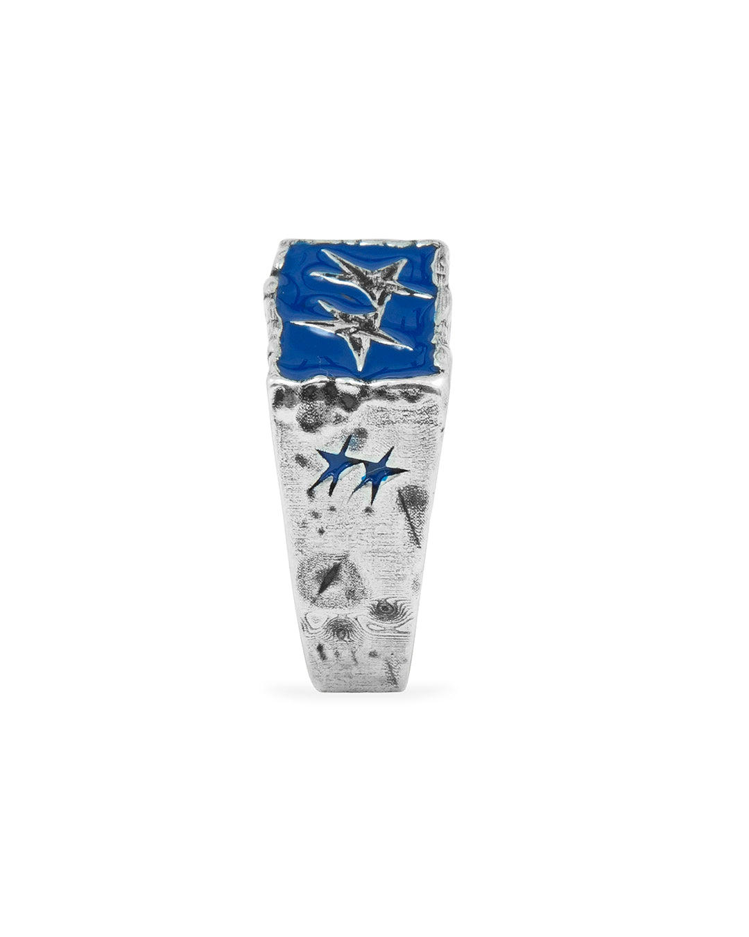 Ignorant Icon Ring Blue