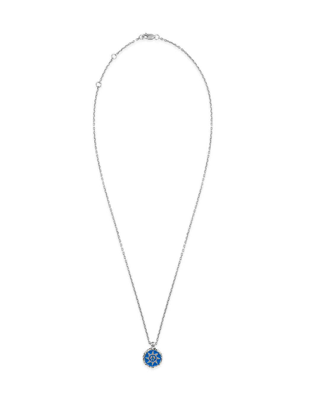 Enameled Peace Out Necklace
