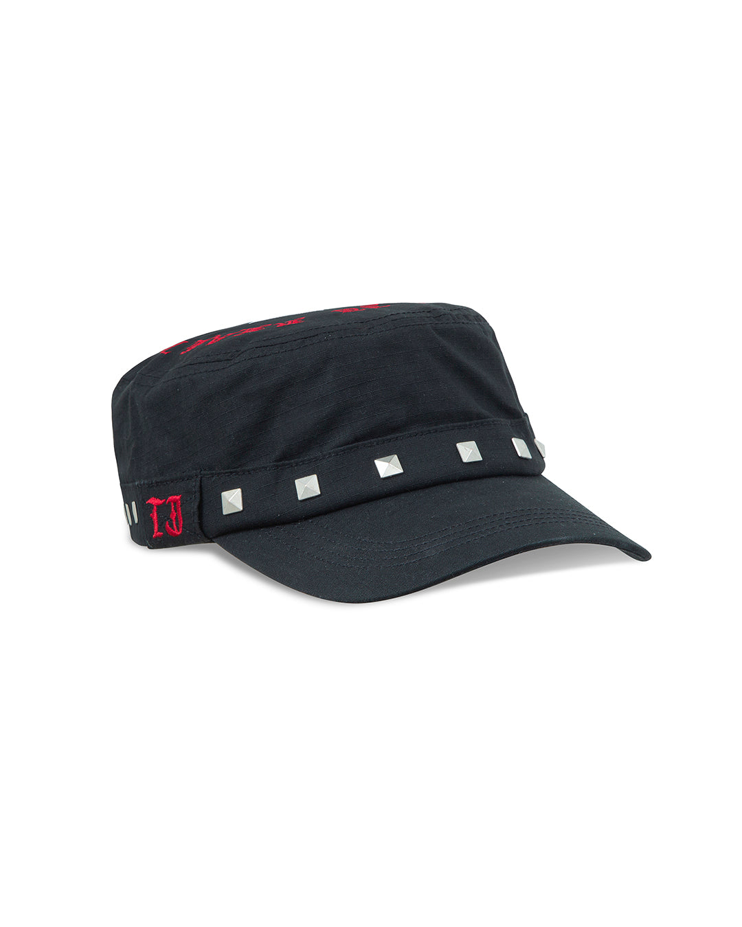 Studded Black Guerrilla Cap