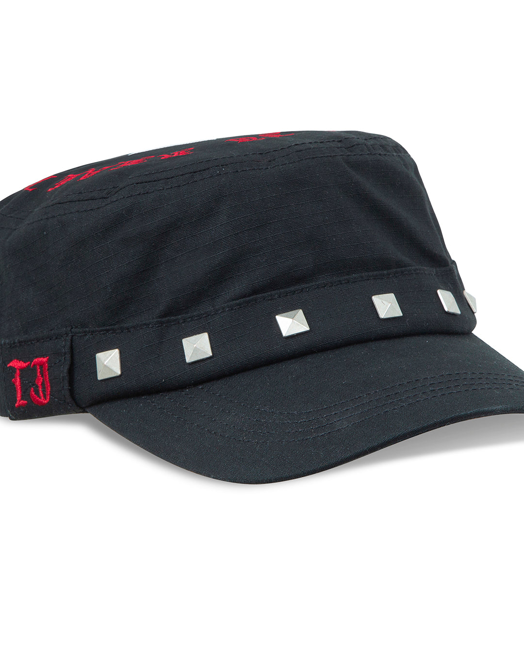 Studded Black Guerrilla Cap