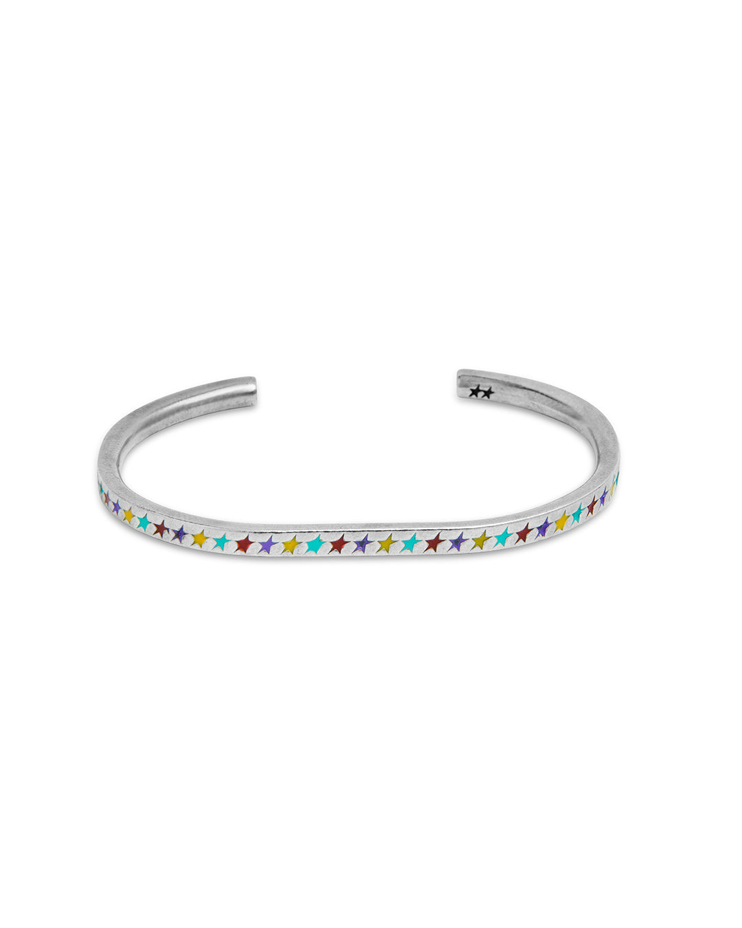 Enameled Multicolor Starline Bangle