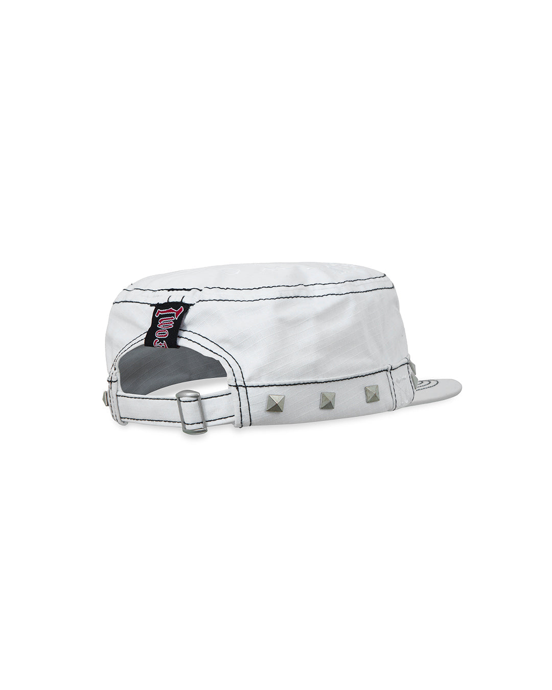 Studded White Guerrilla Cap