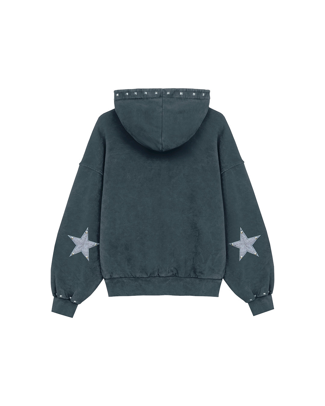 Studded Zipper Black