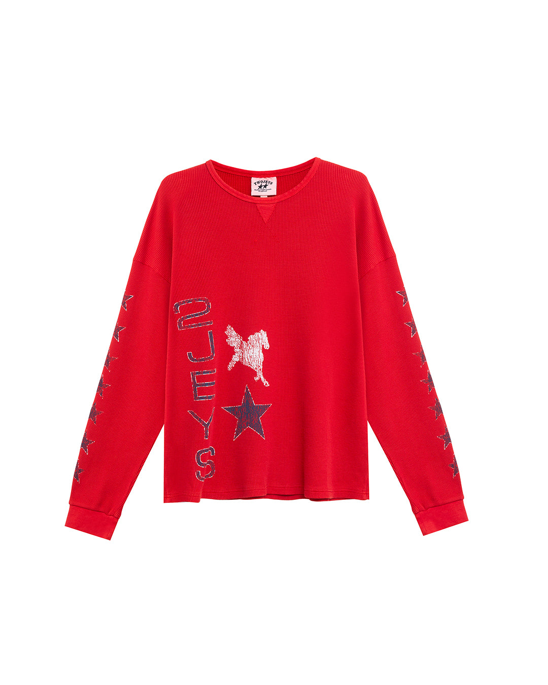 Sterling Waffle Longsleeve Red