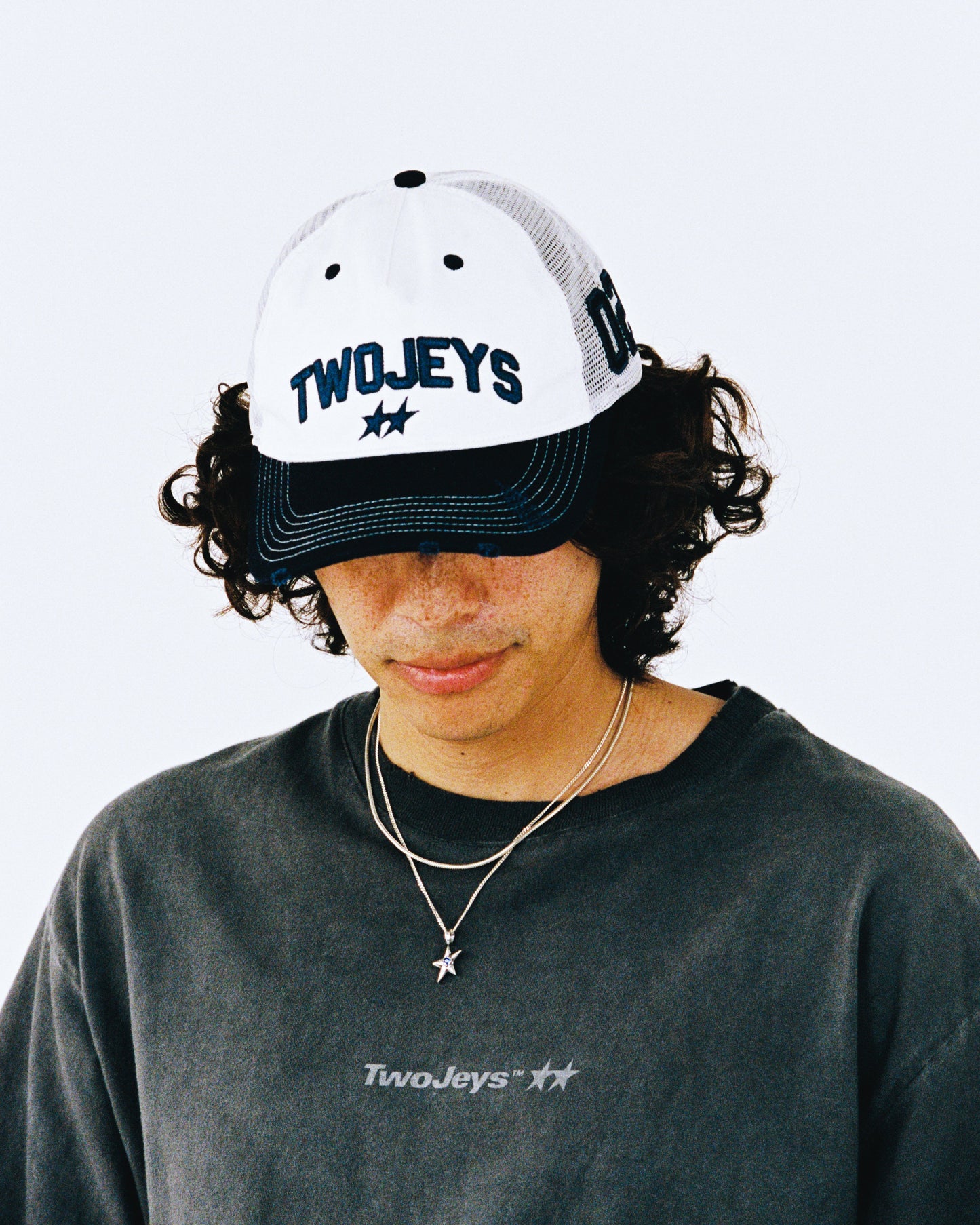 White Icon Trucker