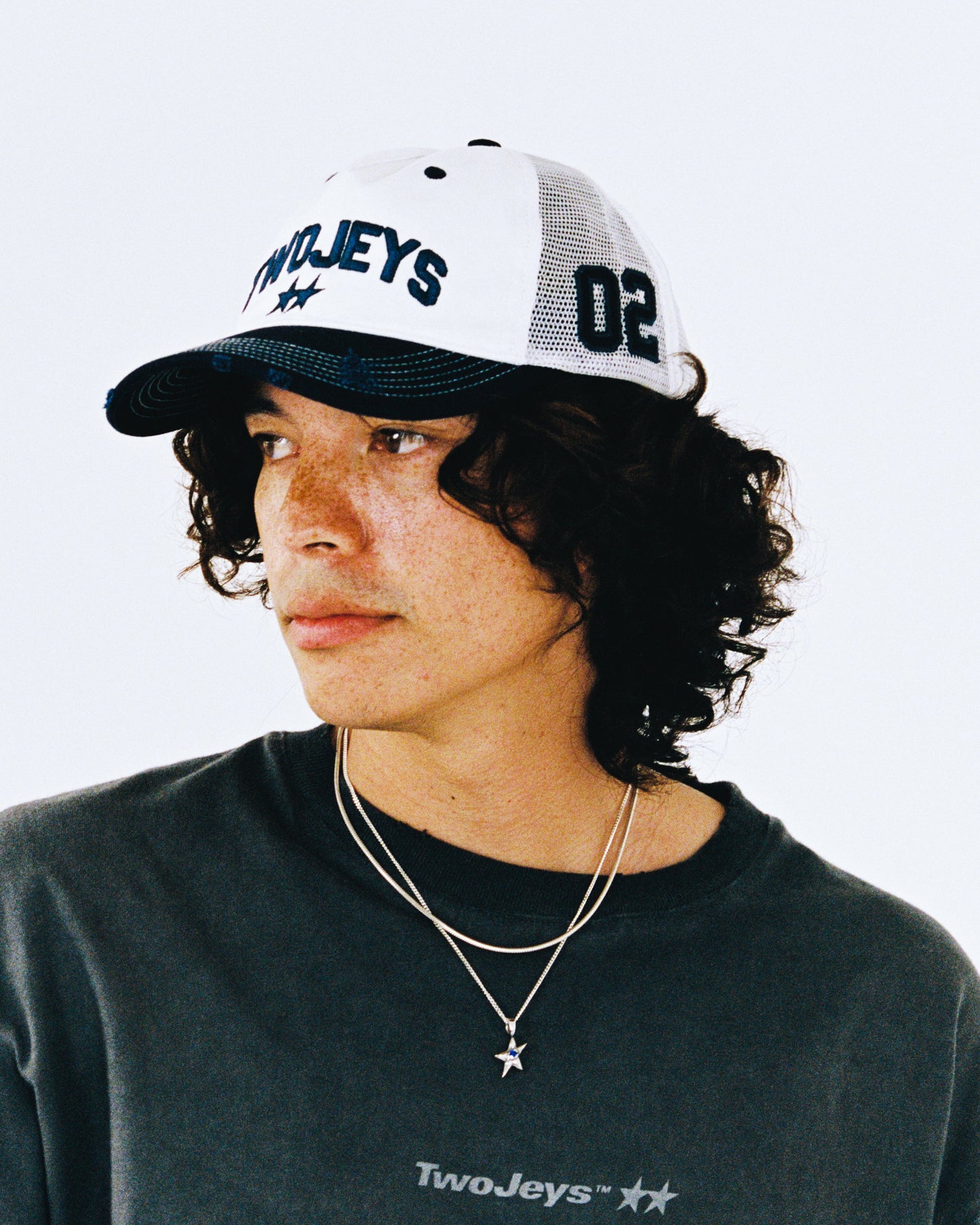 White Icon Trucker