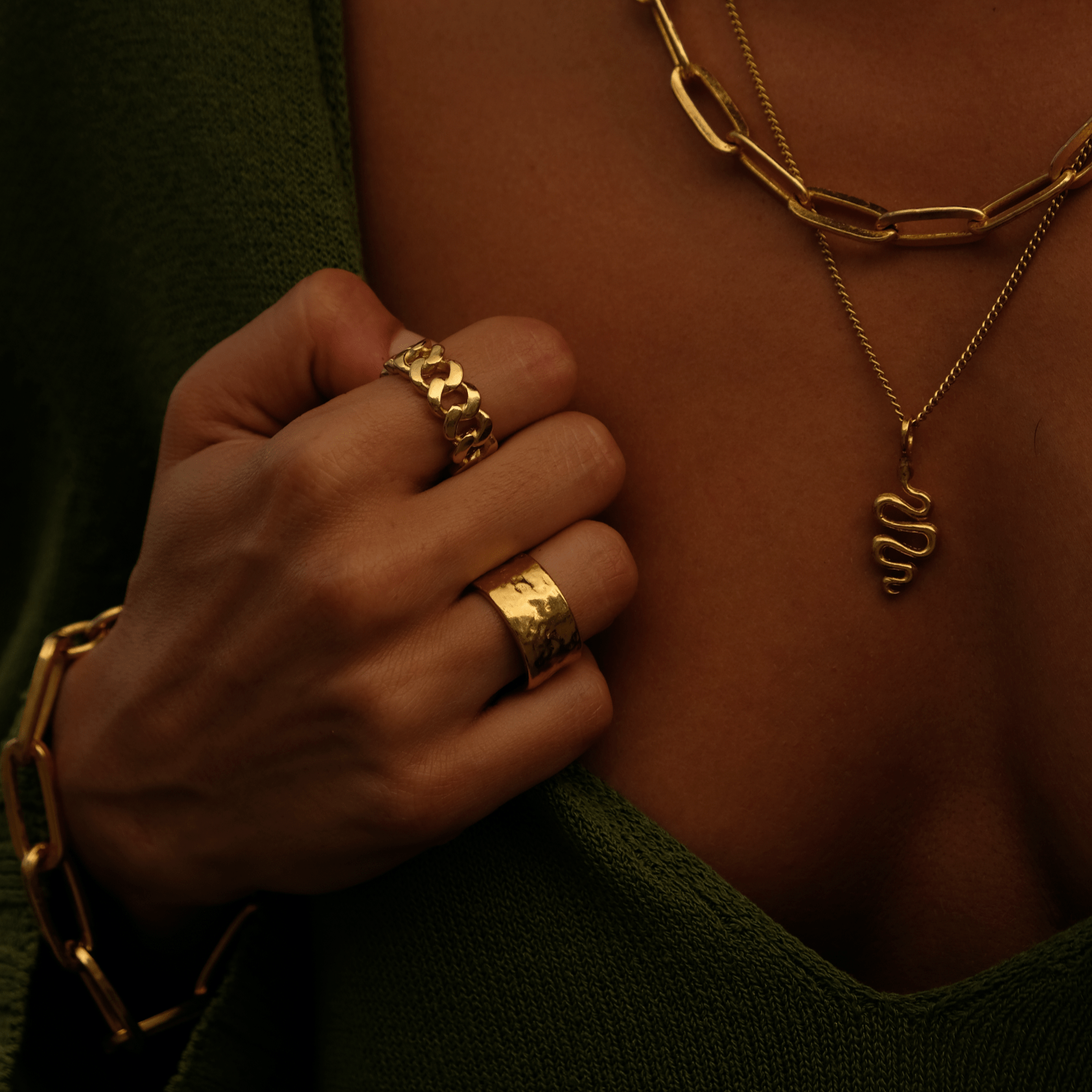 Twojeys rings Cuban Ring