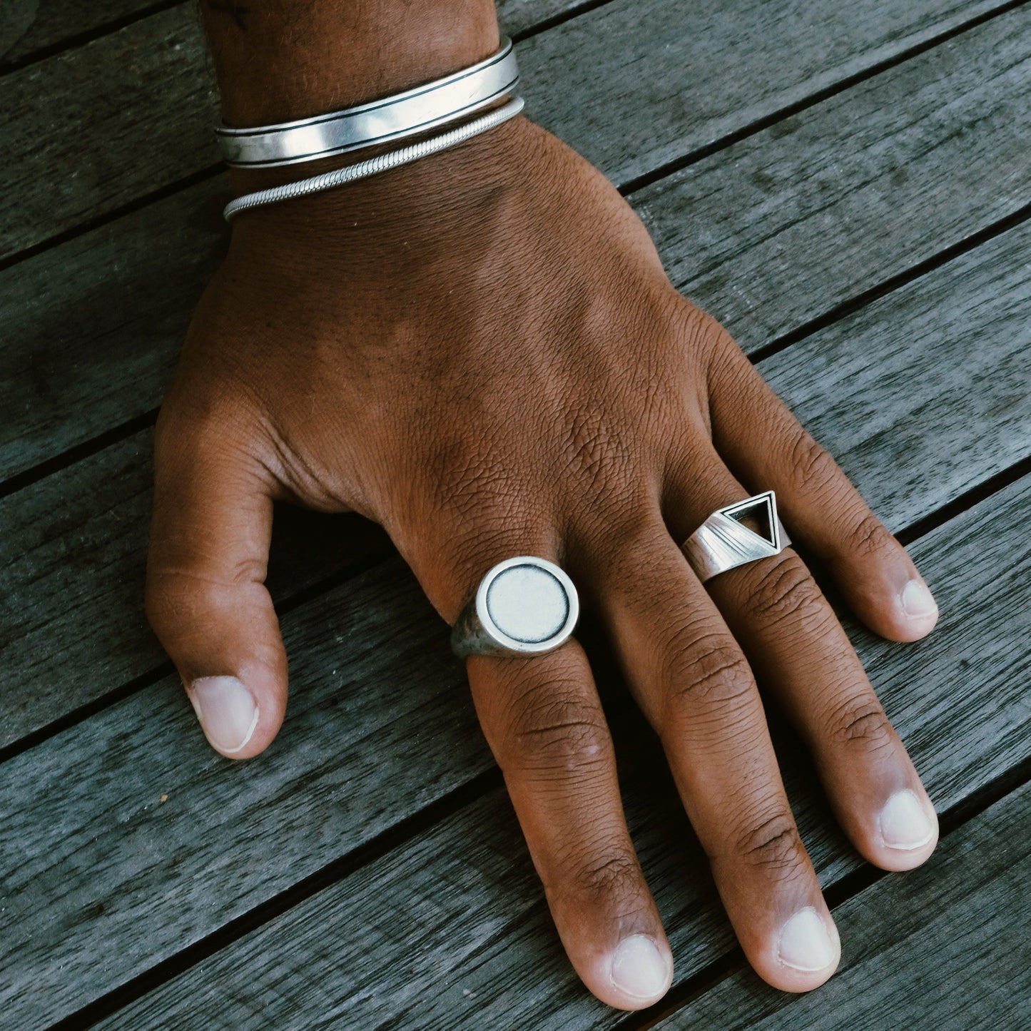 Twojeys rings Triangle Ring